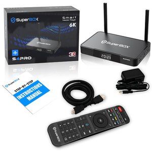 SuperBox S4 PRO Media Player W/ Bluetooth Voice Command Remote BRAND NEW